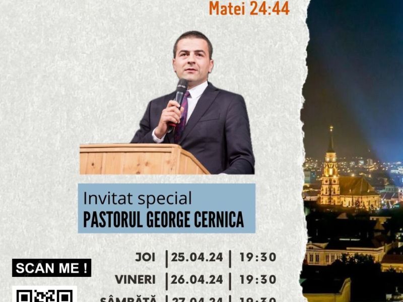 Trezire cu Pastorul George CernicA – 25-28 APR&nbsp;2024